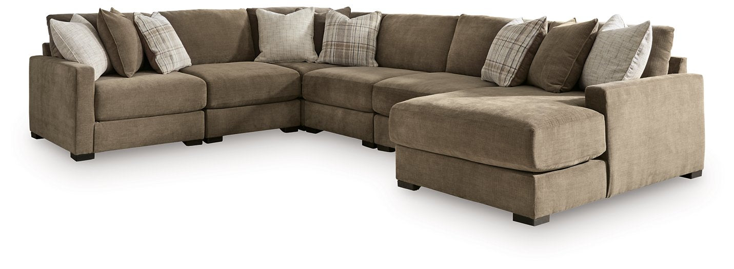 Camellia-Court Sectional with Chaise - Discount Furniture World (Burlington,NC)