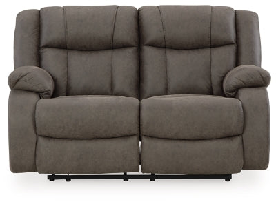 First Base Reclining Loveseat - Discount Furniture World (Burlington,NC)