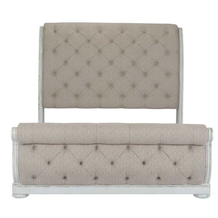 Abbey Park King California Sleigh Bed, Dresser & Mirror image