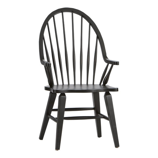 Hearthstone Ridge Windsor Back Arm Chair - Black image
