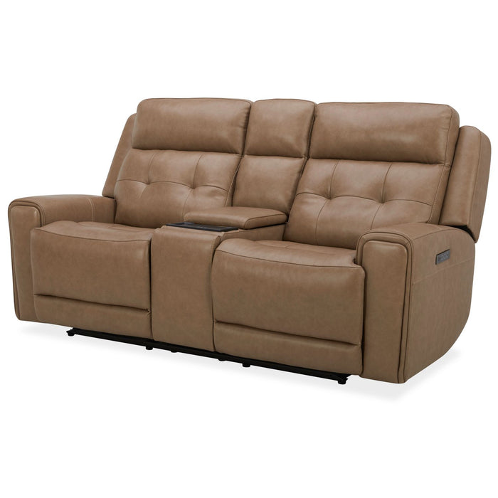 Carrington Loveseat w/Console P3 & ZG - York Sand - Discount Furniture World (Burlington,NC)