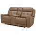 Carrington Loveseat w/Console P3 & ZG - York Sand - Discount Furniture World (Burlington,NC)