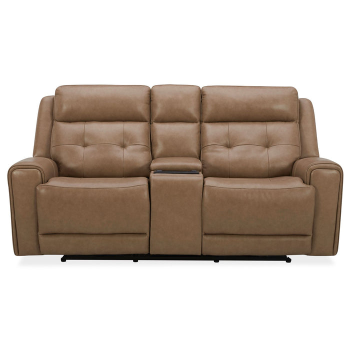 Carrington Loveseat w/Console P3 & ZG - York Sand - Discount Furniture World (Burlington,NC)