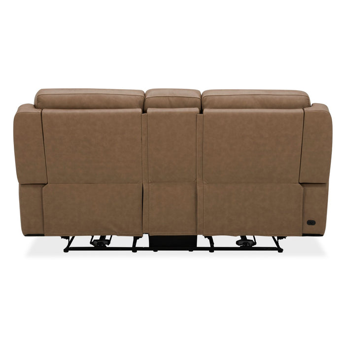 Carrington Loveseat w/Console P3 & ZG - York Sand - Discount Furniture World (Burlington,NC)