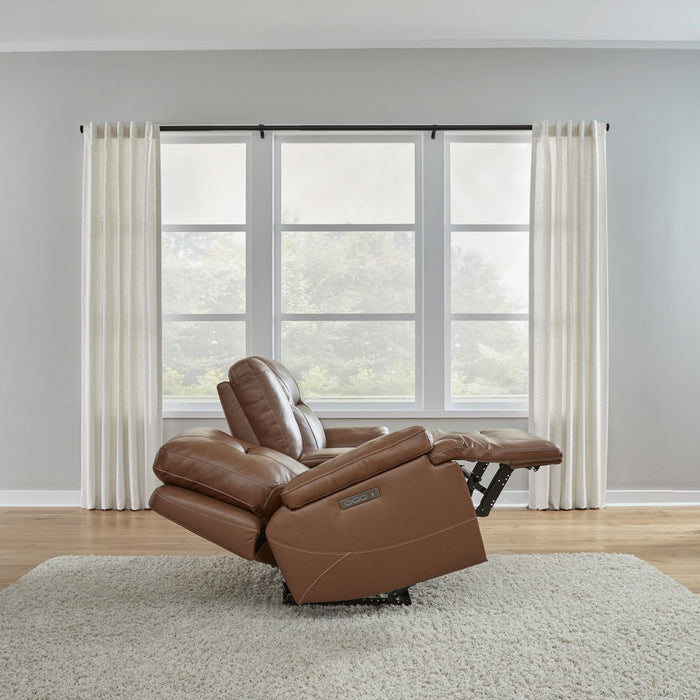 Cameron Loveseat w/Console P3 & ZG - Saddle - Discount Furniture World (Burlington,NC)