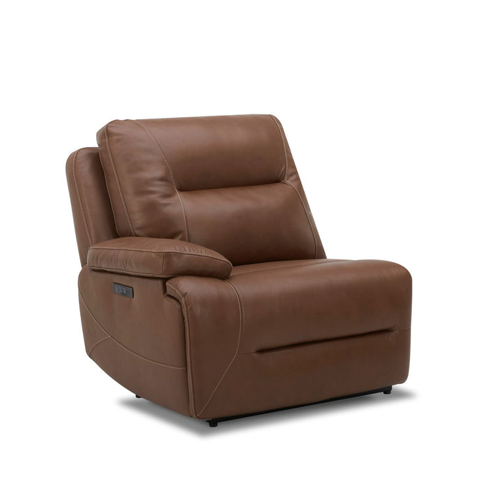 Cameron L Arm Recliner P3 & ZG - Saddle - Discount Furniture World (Burlington,NC)