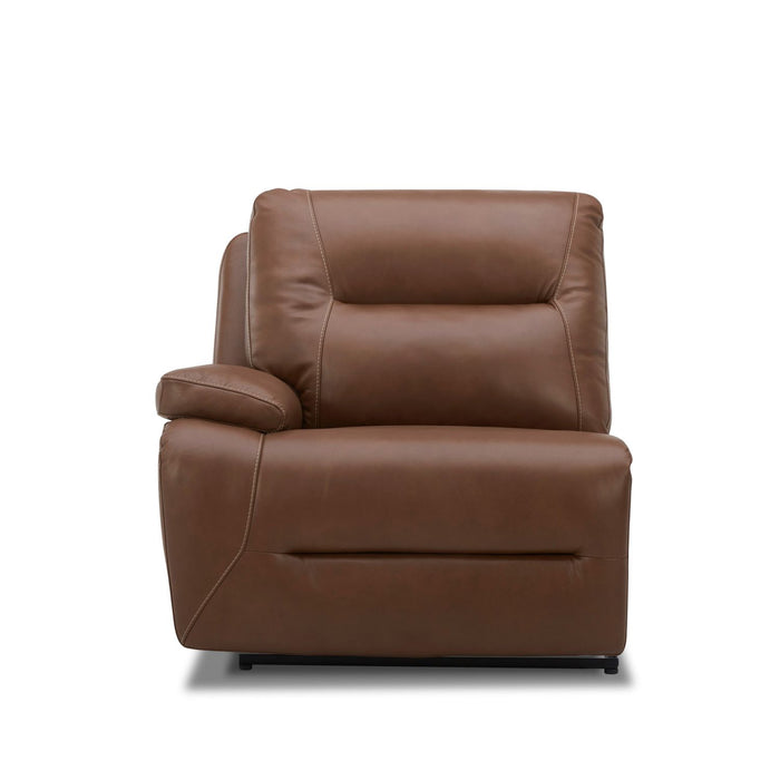 Cameron L Arm Recliner P3 & ZG - Saddle - Discount Furniture World (Burlington,NC)