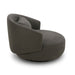 Haley Uph Swivel Cuddler Chair - Charcoal - Discount Furniture World (Burlington,NC)