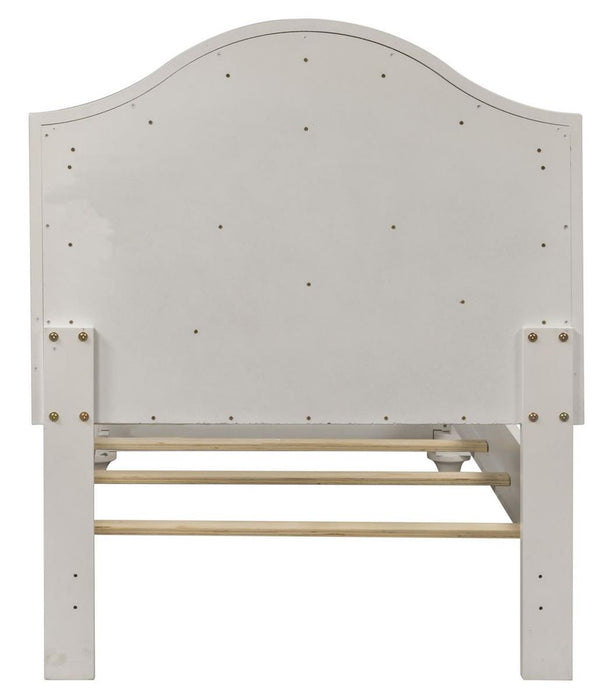 Liberty Furniture Stardust Full Panel Bed in Iridescent White