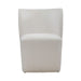Accent Dining Accent Dining Chair w/ Casters - Ivory - Discount Furniture World (Burlington,NC)