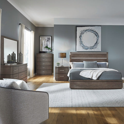 Cascade Falls King Panel Bed, Dresser & Mirror, Chest, Night Stand image