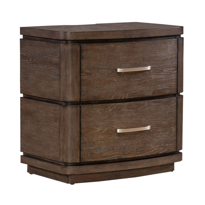 Cascade Falls Nightstand w/ Charging Station - Discount Furniture World (Burlington,NC)