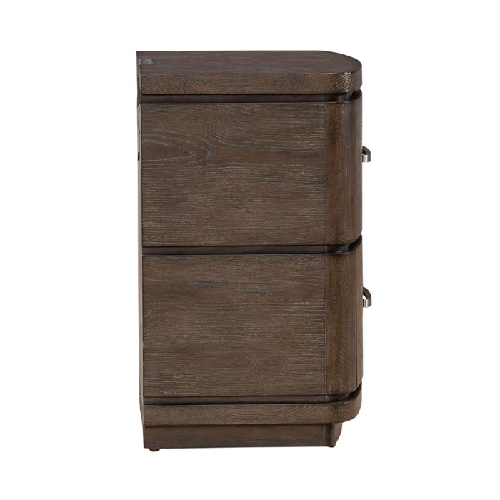 Cascade Falls Nightstand w/ Charging Station - Discount Furniture World (Burlington,NC)