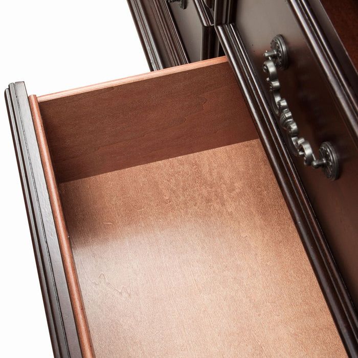 Messina Estates Queen Poster Bed, Dresser & Mirror, Night Stand - Discount Furniture World (Burlington,NC)