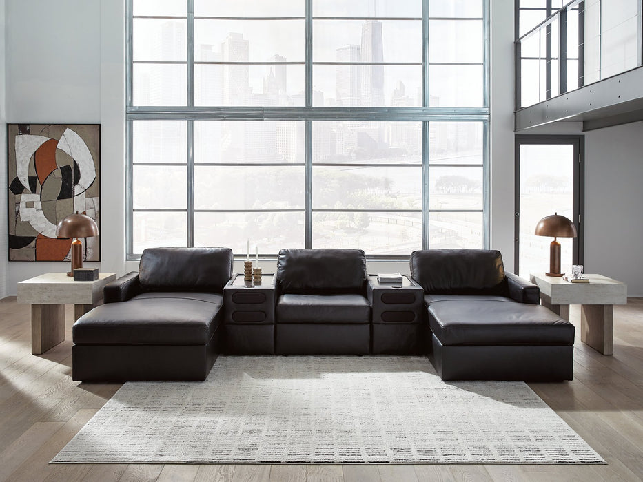Modmax II Double Chaise Sectional with Audio Consoles - Discount Furniture World (Burlington,NC)