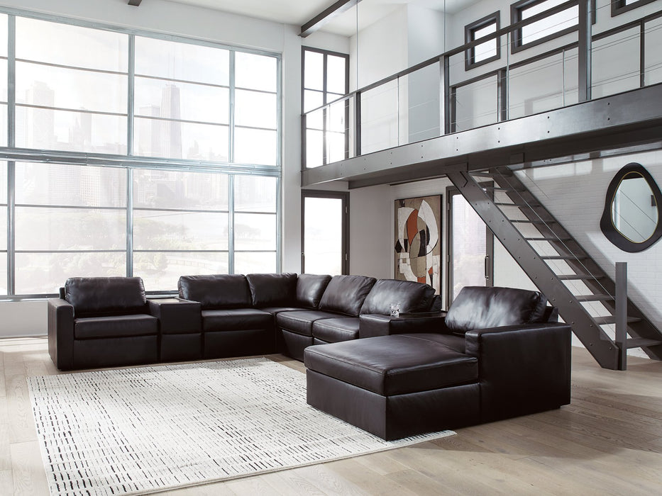 Modmax II Sectional with Chaise and Storage Consoles - Discount Furniture World (Burlington,NC)