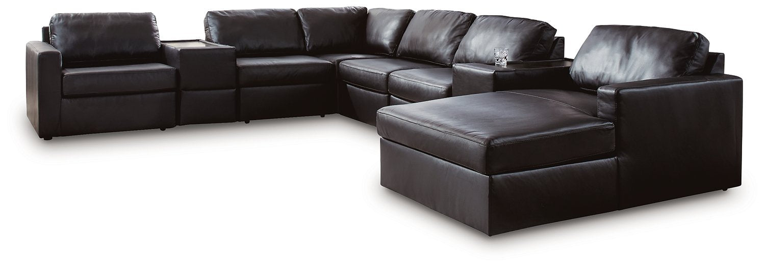 Modmax II Sectional with Chaise and Storage Consoles - Discount Furniture World (Burlington,NC)