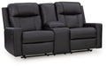 Mackmenville Reclining Loveseat with Console - Discount Furniture World (Burlington,NC)