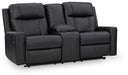 Mackmenville Reclining Loveseat with Console - Discount Furniture World (Burlington,NC)