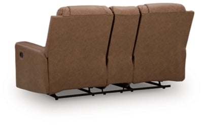 Mackmenville Reclining Loveseat with Console - Discount Furniture World (Burlington,NC)