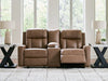 Mackmenville Reclining Loveseat with Console - Discount Furniture World (Burlington,NC)