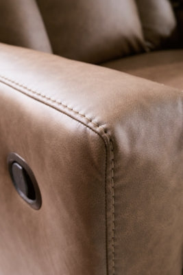 Mackmenville Reclining Loveseat with Console - Discount Furniture World (Burlington,NC)