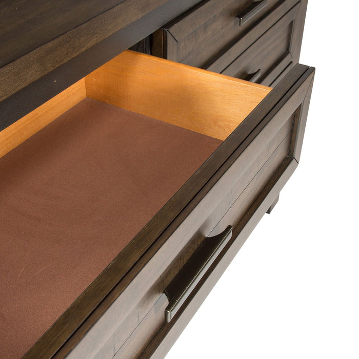 Thornwood Hills King Two Sided Storage Bed, Dresser & Mirror - Discount Furniture World (Burlington,NC)