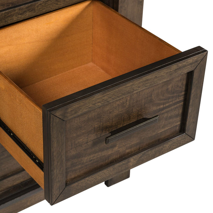 Thornwood Hills King Two Sided Storage Bed, Dresser & Mirror, Chest - Discount Furniture World (Burlington,NC)