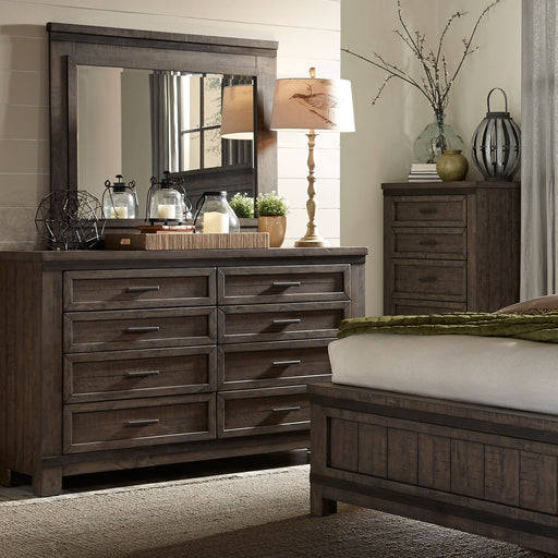 Thornwood Hills King Two Sided Storage Bed, Dresser & Mirror, Chest, Night Stand - Discount Furniture World (Burlington,NC)