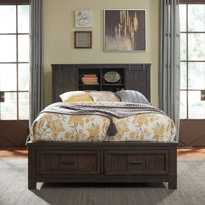 Thornwood Hills King Bookcase Bed, Dresser & Mirror, Night Stand - Discount Furniture World (Burlington,NC)