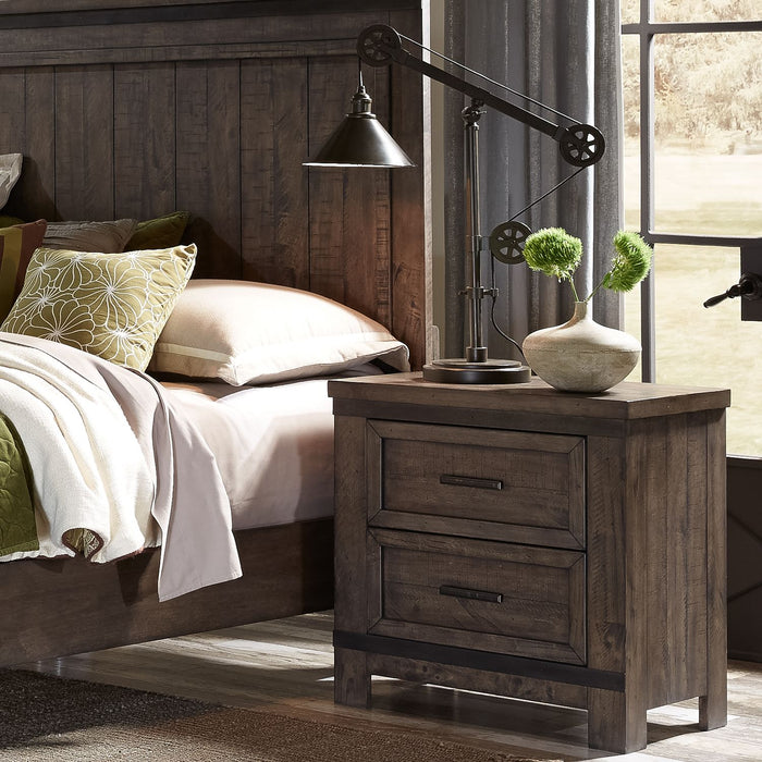 Thornwood Hills King Bookcase Bed, Dresser & Mirror, Night Stand - Discount Furniture World (Burlington,NC)