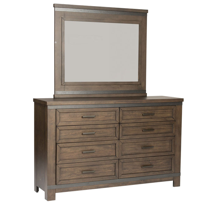 Thornwood Hills King Panel Bed, Dresser & Mirror - Discount Furniture World (Burlington,NC)