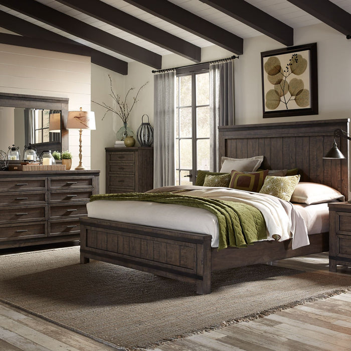 Thornwood Hills King Panel Bed, Dresser & Mirror, Chest image