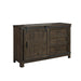 Thornwood Hills Barn Door Dresser in Rock Beaten Gray - Discount Furniture World (Burlington,NC)
