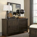 Thornwood Hills Barn Door Dresser in Rock Beaten Gray - Discount Furniture World (Burlington,NC)