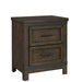 Thornwood Hills 2 Drawer Nightstand in Rock Beaten Gray - Discount Furniture World (Burlington,NC)