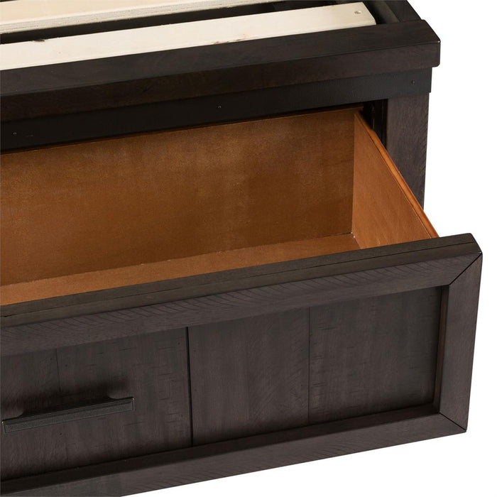 Liberty Furniture Thornwood Hills Full Bookcase Bed in Rock Beaten Gray