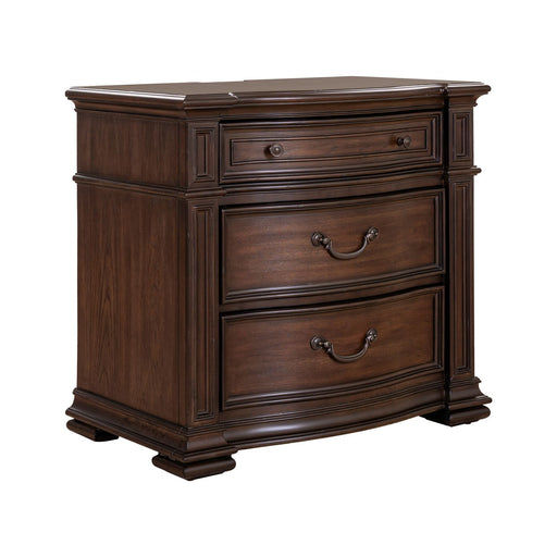 Provence Park Bedside Chest w/ Charging Station - Discount Furniture World (Burlington,NC)