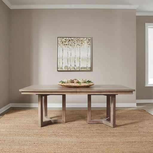 Proximity Place Double Pedestal Table Set - Discount Furniture World (Burlington,NC)