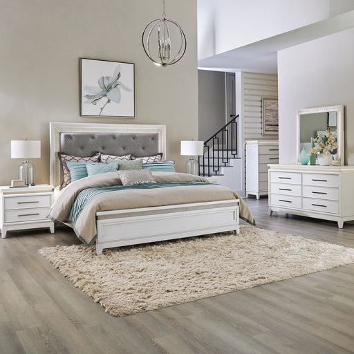 Reflections Queen Uph Bed, Dresser & Mirror, Chest, Night Stand image