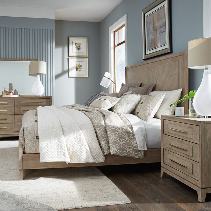 Brentwood King Panel Bed, Dresser & Mirror, Night Stand - Discount Furniture World (Burlington,NC)