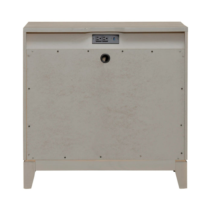 Brentwood 3 Drawer Nightstand w/ Charging Station - Discount Furniture World (Burlington,NC)