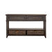 Mill Creek 2 Drawer Sofa Table in Peppercorn - Discount Furniture World (Burlington,NC)
