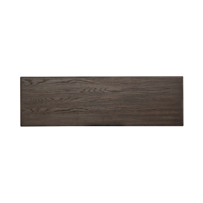 Mill Creek 2 Drawer Sofa Table in Peppercorn - Discount Furniture World (Burlington,NC)