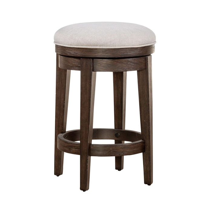 Liberty Furniture Mill Creek Console Swivel Stool in Peppercorn image