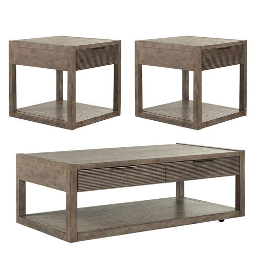 Bartlett Field 3 Piece Set (1-Cocktail 2-End Tables) - Discount Furniture World (Burlington,NC)
