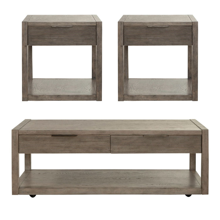 Bartlett Field 3 Piece Set (1-Cocktail 2-End Tables) - Discount Furniture World (Burlington,NC)