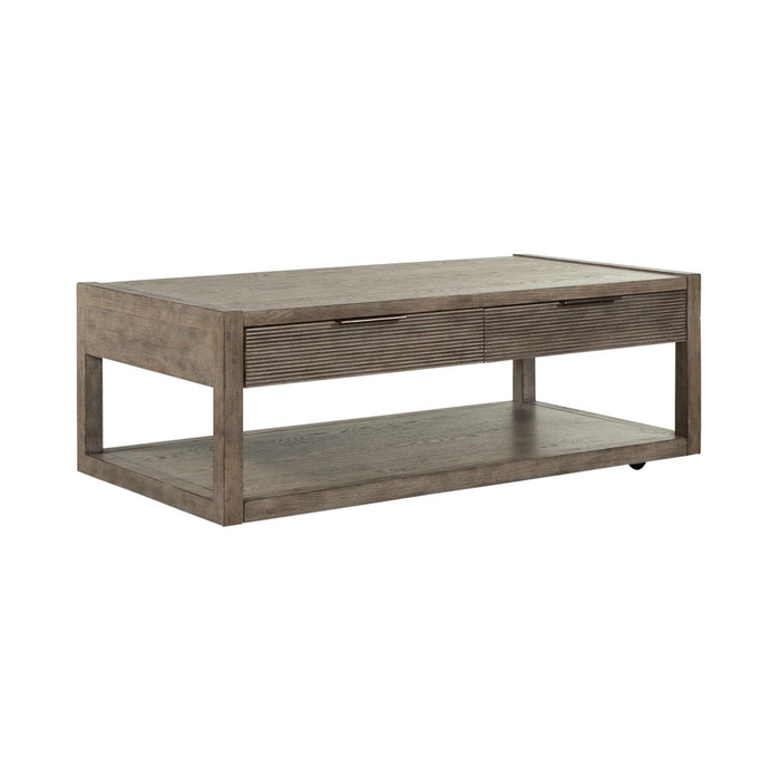 Bartlett Field Cocktail Table in Dusty Taupe - Discount Furniture World (Burlington,NC)