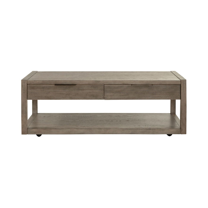 Bartlett Field Cocktail Table in Dusty Taupe - Discount Furniture World (Burlington,NC)