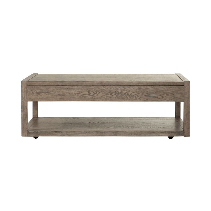 Bartlett Field Cocktail Table in Dusty Taupe - Discount Furniture World (Burlington,NC)